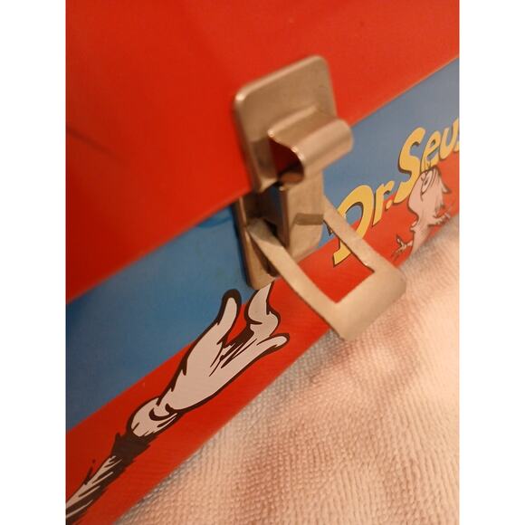 Dr Seuss Lunchbox Tin Metal Cat in the Hat Thing 1 & 2 Collect Whimsical Authent - Picture 7 of 11